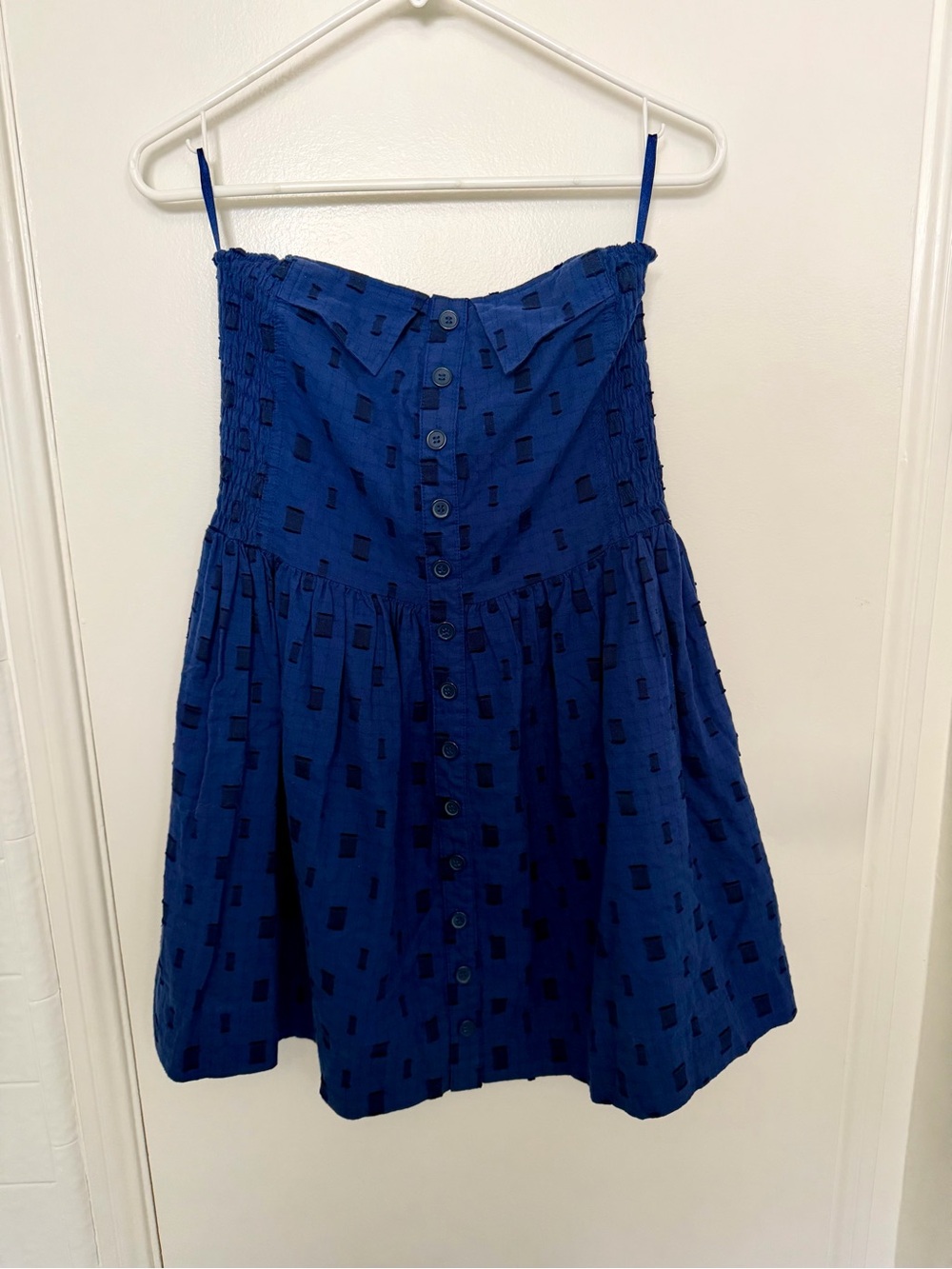 Tulle Blue Dress with pattern size S